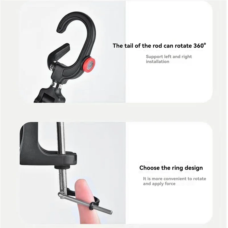 XSXS-Angelreifenhalter mit 360° °   Verstellbare Halterung für Bootsstangen-Stützausrüstung, tragbares Design