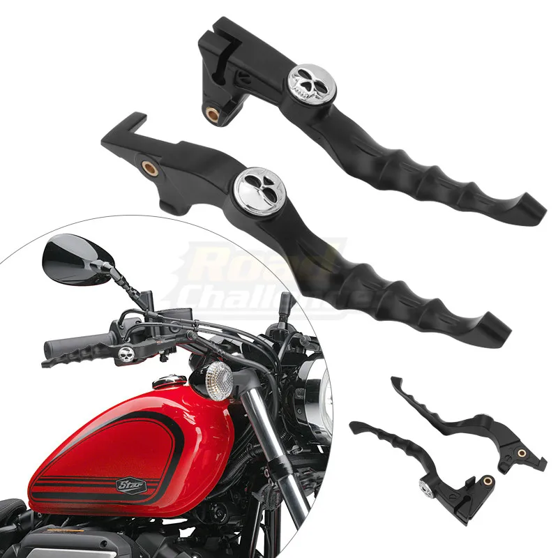 Motorcycle Skull Brake Clutch Levers Handle Grips Set For Yamaha Bolt 950 XV950 XVS 950 R/C SPEC 2013-2019