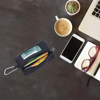 迷你便攜式鑰匙卡包 EDC 小包 腰包 戶外拉鍊防水掛鉤錢包 8 最佳銷售 鑰匙鏈袋 - №3