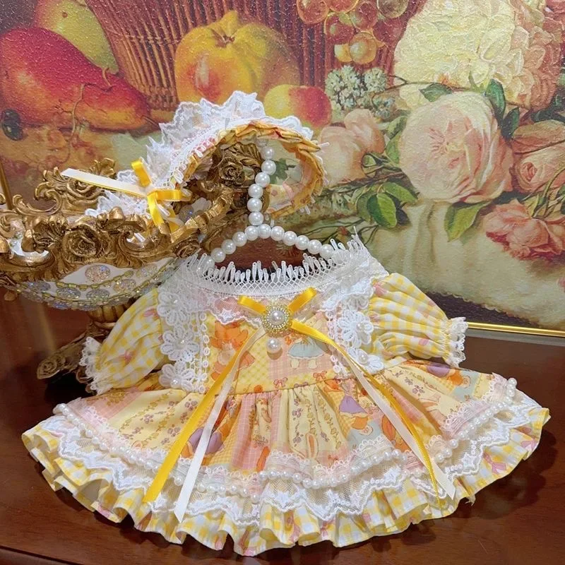 

Aurantium желтая хлопковая кукольная одежда 20 см, одежда для кукол 10 см, юбка Xingdailu/Lina/Beier, платье для куклы реборн 50-55 см, бесплатная доставка