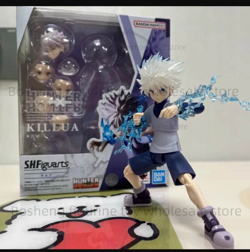 

Original Bandai Shf Hunter x Hunter S.H.Figuarts Killua In Stock Anime Action Collection Figures Model Toys