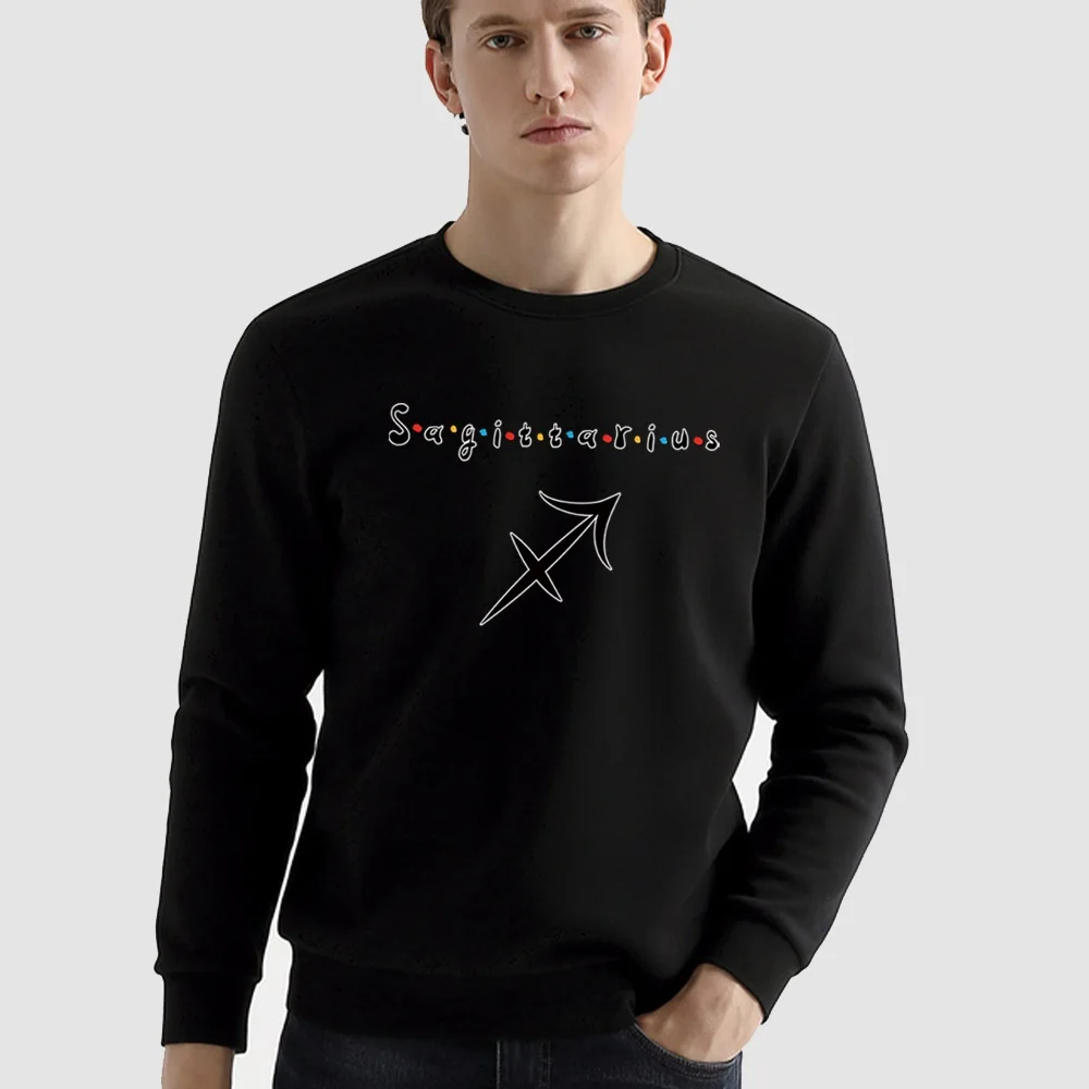 

The New Men's Sweatshirt Constellation Pattern Print Korean Fashion Long-sleeved Sweatshirt Is Easy To Casually and Comfortably