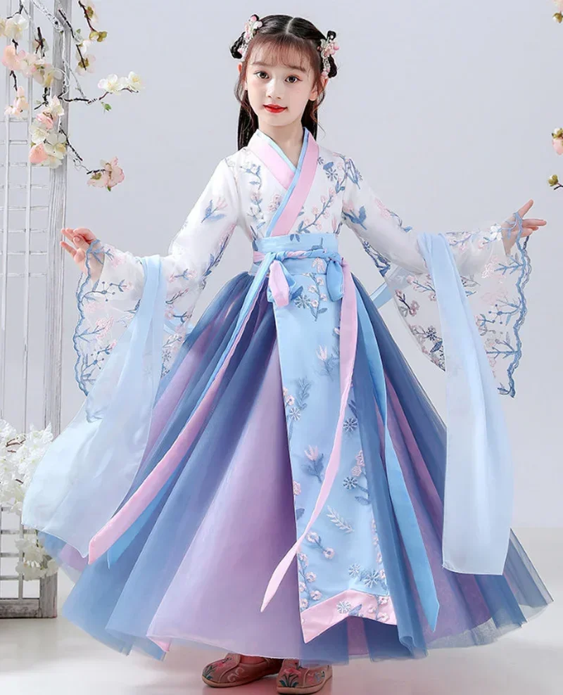 

2025 Halloween Robe Hanfu chinoise rétro pour filles, nouvelle collection