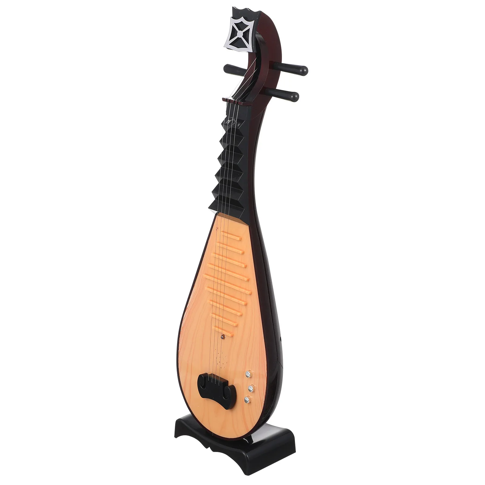 

1Pcs Chinese Lute Simulation Vintage Style Instrument Decor Photo Prop Ancient Delicate Design Lightweight