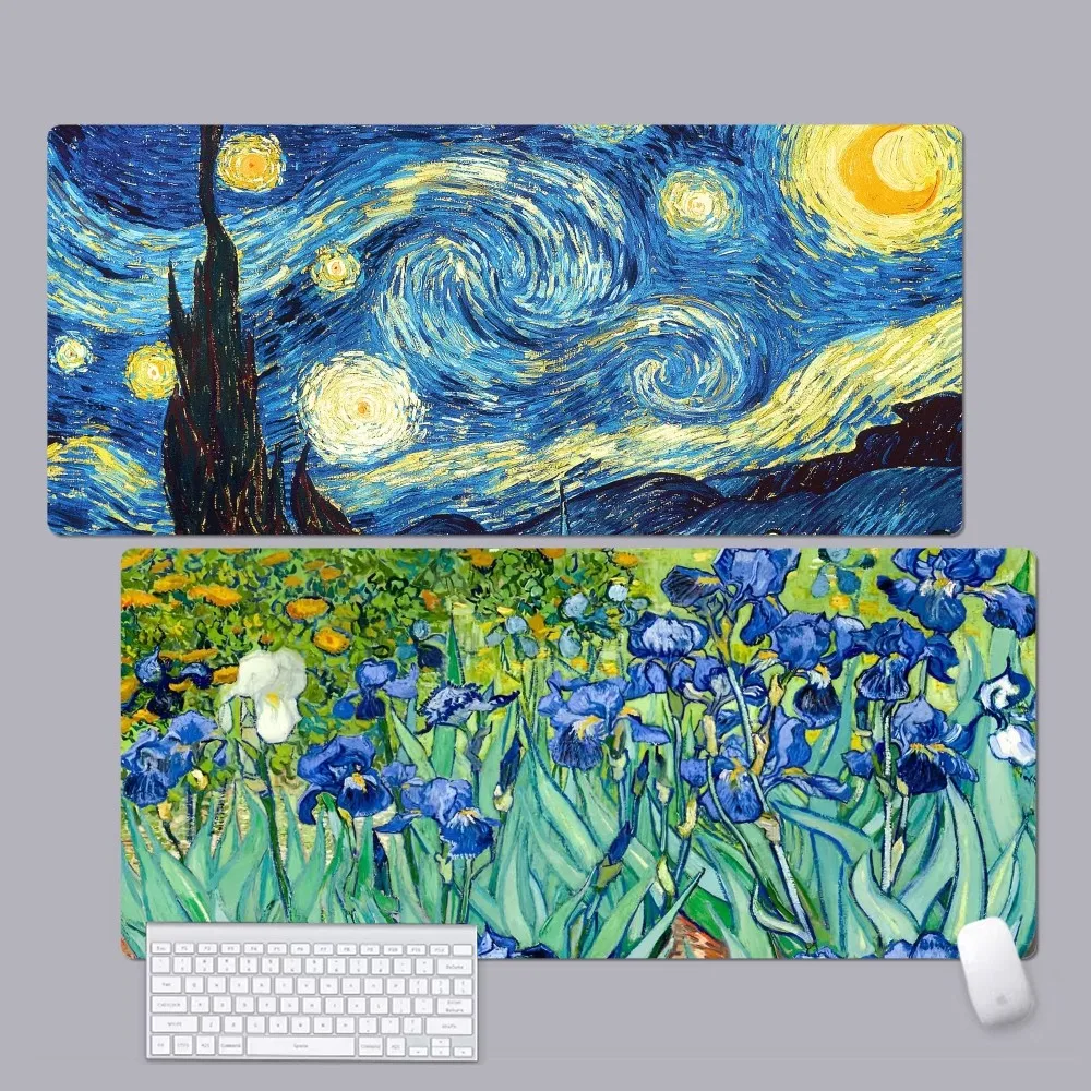 

Van Gogh art Mousepad Custom Skin Cartoon Anime Gaming Mouse Pad Keyboard Mouse Mats Desk Mat Accessories for Teen Girls Bedroom