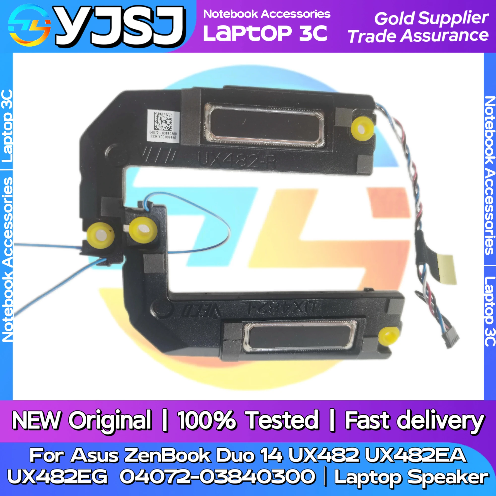 

New Original Laptop Notebook Speaker For Asus ZenBook Duo 14 UX482 UX482EA UX482EG 04072-03840300 built-in speaker horn audio