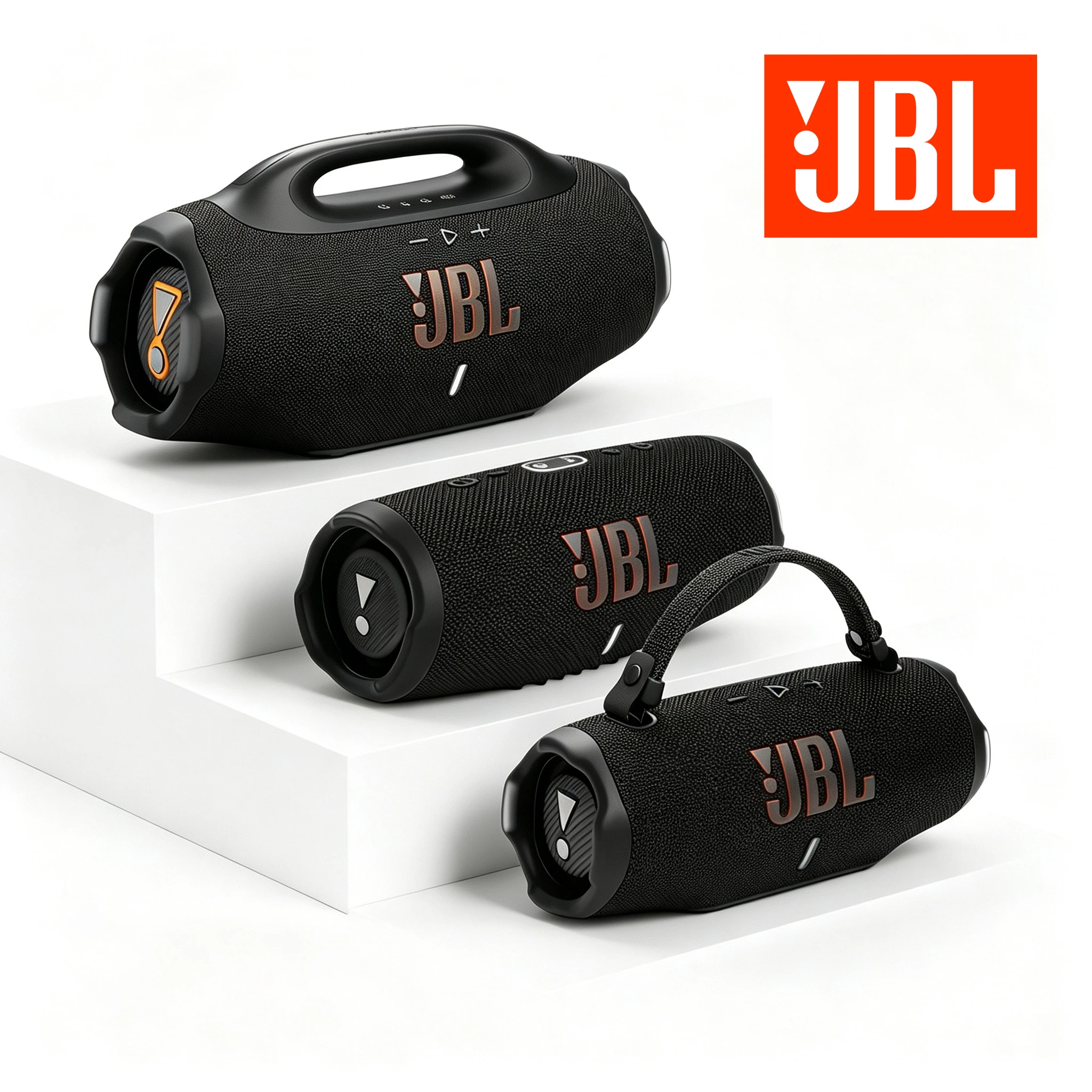 JBL Boombox 4 CHARGE 5 CHARGE 6 XTREME 4 FLIP 7 Caixa de Som Bluetooth Sem Fio com Graves Potentes, À Prova D'água, Robusta, Portátil, Original