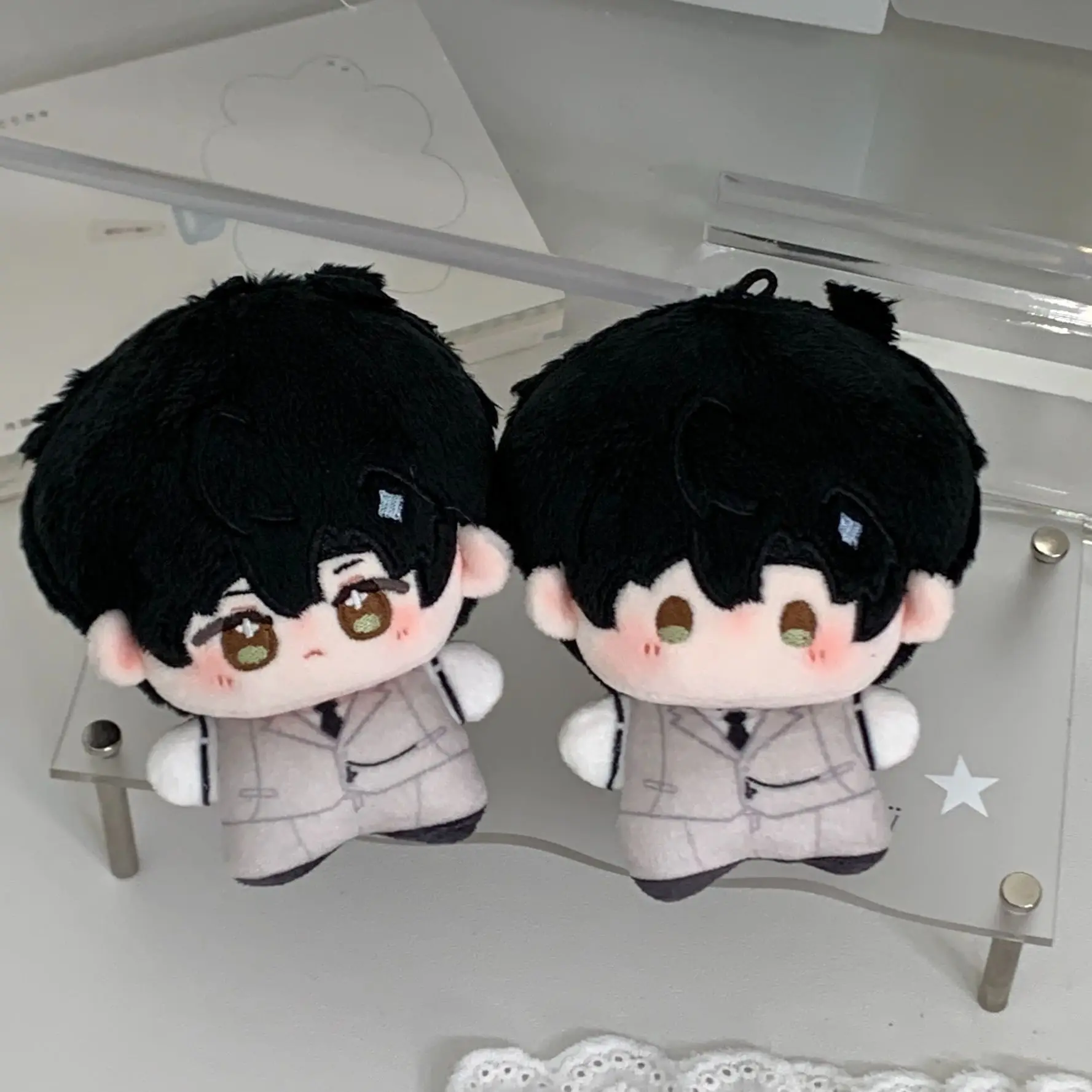 

Game Caleb Sylus Xavier Zayne Rafayel Love and Deepspace 10CM Mini Cartoon Plushie Pendant Figure Keychain Bag Birthday Gift