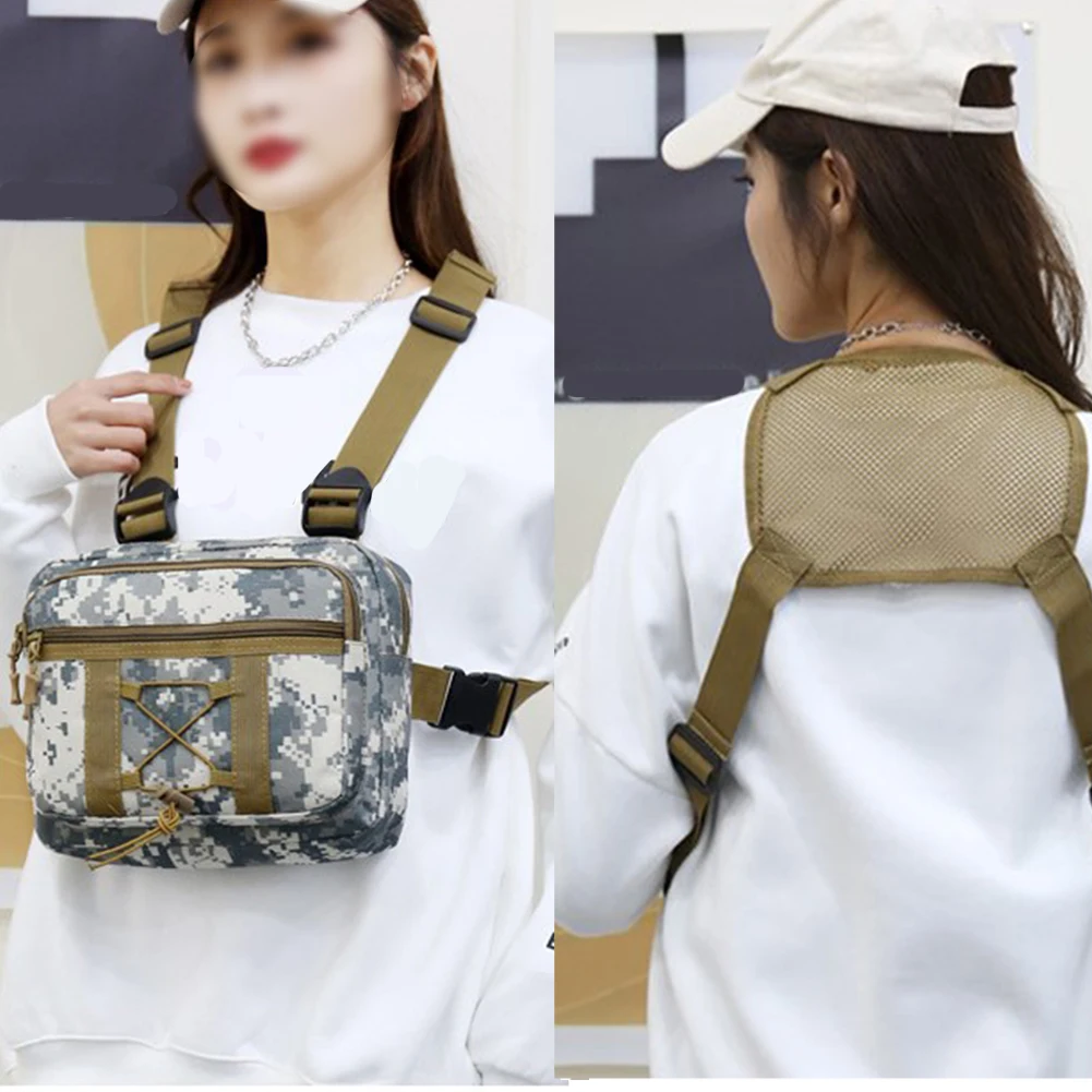 

Сумка на грудь для велоспорта на открытом воздухе, модный функциональный рюкзак с несколькими карманами, сумка через плечо из ткани Оксфорд, дорожный спортивный рюкзак для путешествий и поездок на работу