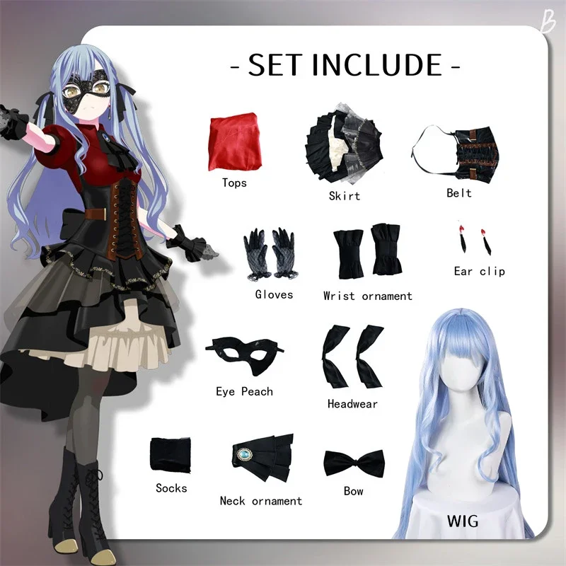 Bang Dream Sakiko Togawa Cosplay Kostuum Wakaba Mutsumi Carnaval Uniform Volwassen Anime Halloween Kostuums Maskerade Vrouwen Game