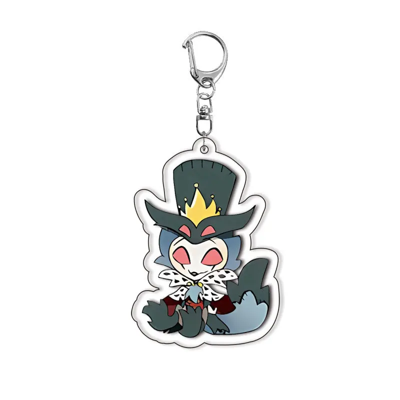 Hazbin Hotel New Acrylic Popular Anime Related Products Fun Keychain Bag Charms Pendant Q Version Creative Accessories Jewelry - Image 2