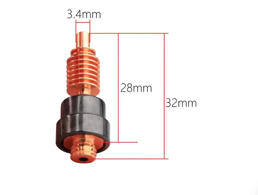 Fully heated metal throat mosquito shaped extrusion head, high and low flow 3D printer accessories