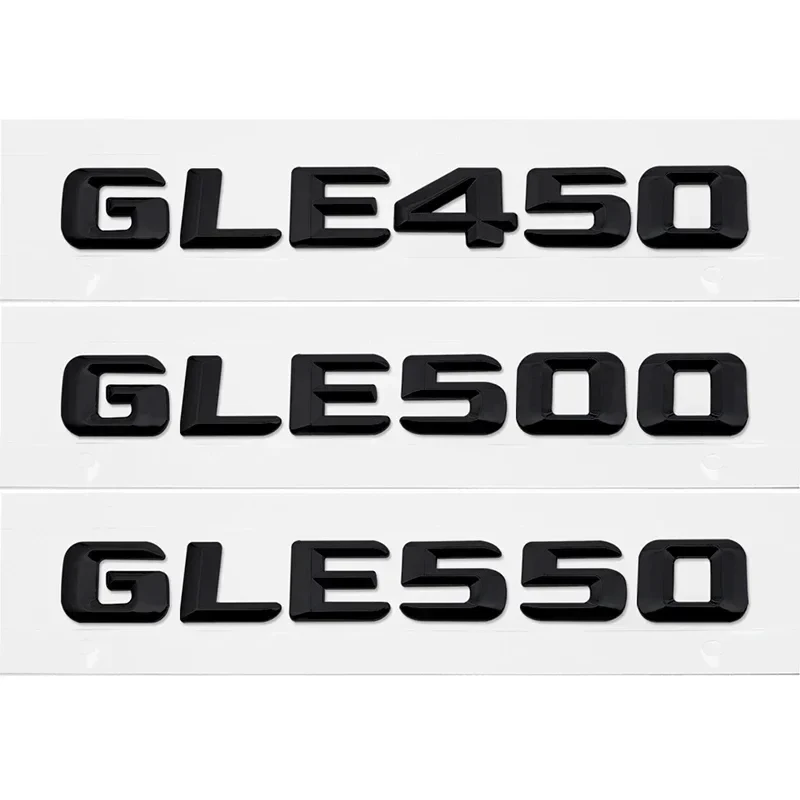 3D Car Rear Trunk Sticker Tail Number Emblem for Mercedes Benz GLE43 GLE63 GLE300 GLE320 GLE350 GLE400 GLE450 GLE500 GLE550