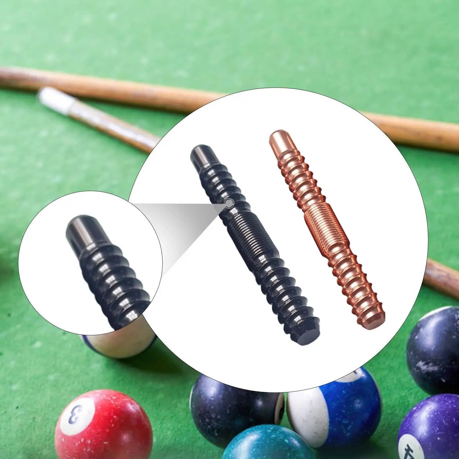 

Соединение бильярдного кия, 3/8*8, алюминиевый сплав, винты, сменная фурнитура, аксессуары для бильярда, фитинги для вала, быстро фиксирующее соединение