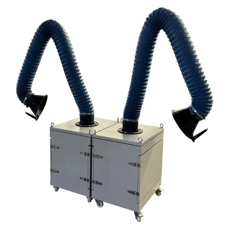 360-Degree industrial single-arm welding fume purifier ° flexible suction arm