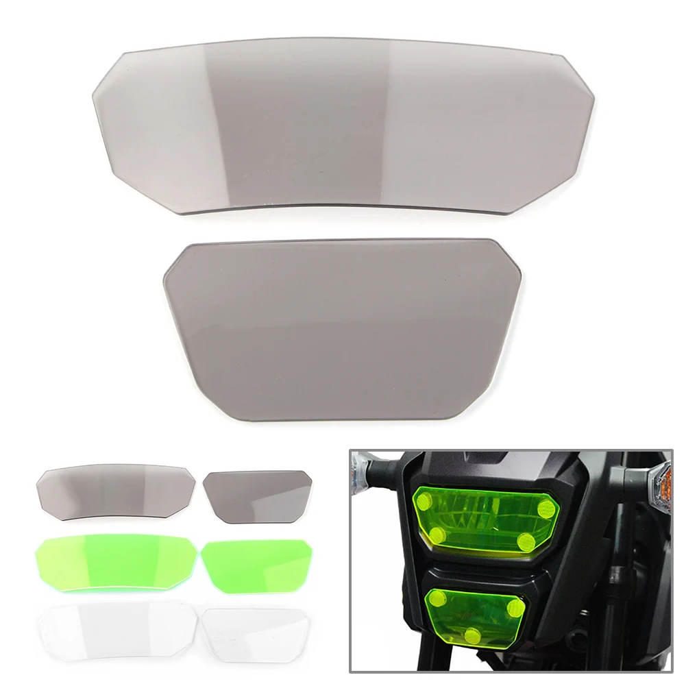 2Pcs Motorbike Headlight Guard Head Light Shield Screen Cover Protector For Honda MSX125SF 2016 2017 2018