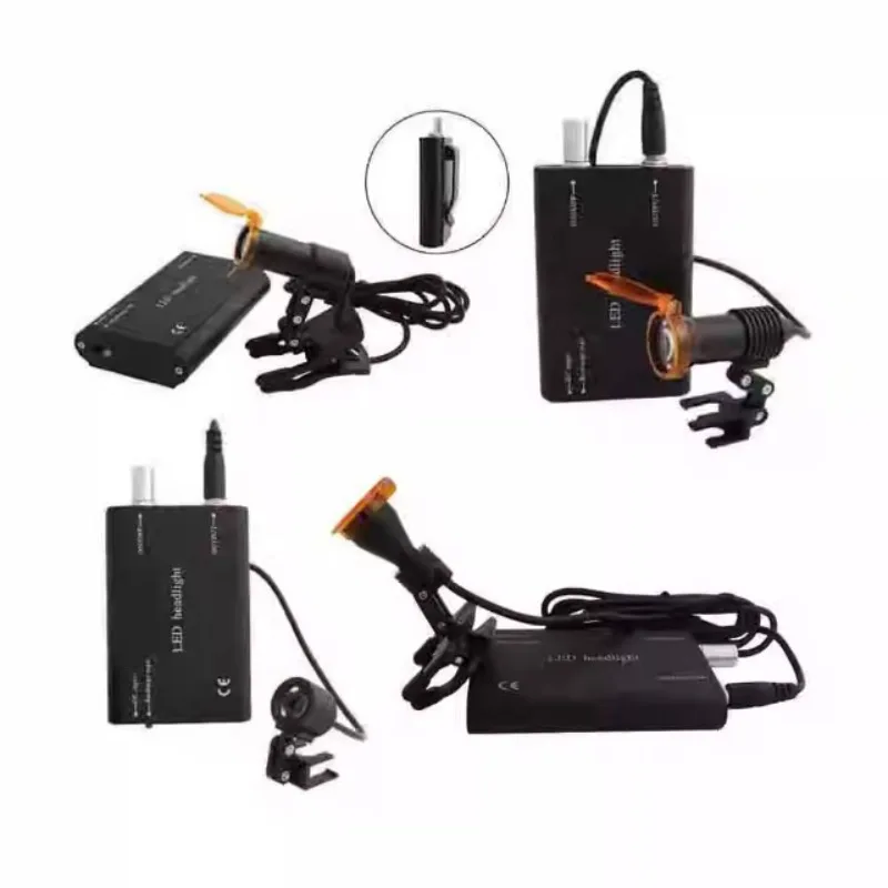Dental LED Head Light for Medical Oral Loupe, with Filter, USB Interface, Adjustable Brightness for Surgical Use