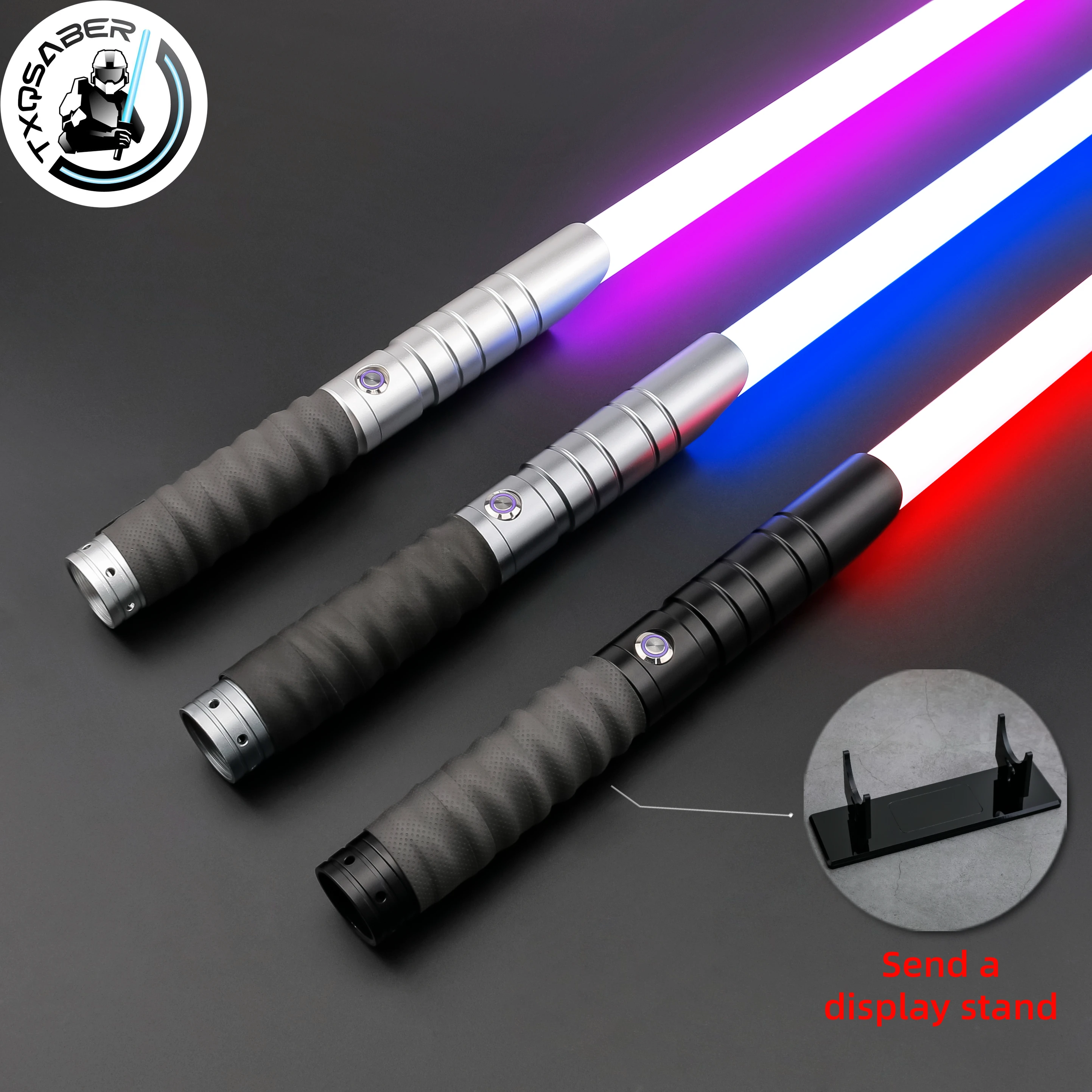 

TXQSABER Lightsaber Neo Pixel RGB Light Sword Smooth Swing FOC Blaster Metal Hilt Heavy Dueling Laser Sword Jedi Cosplay Toys