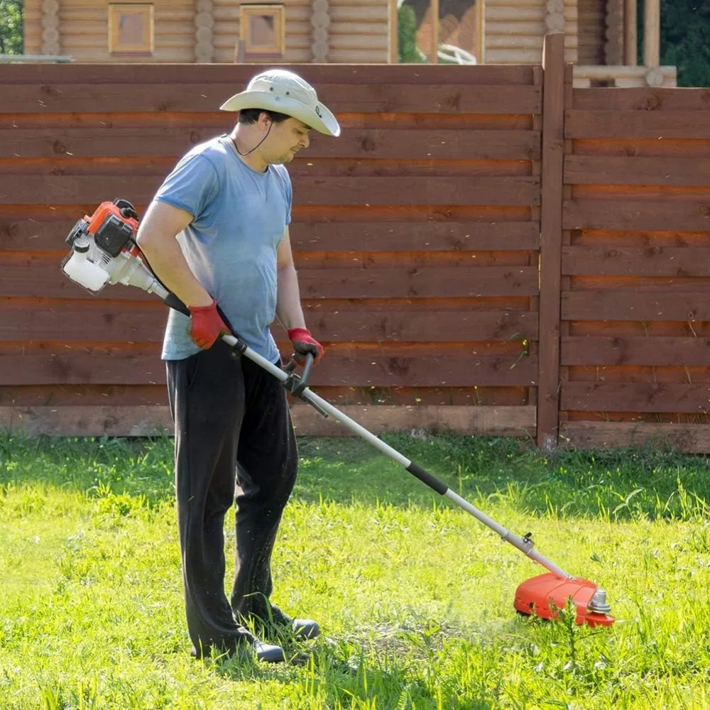 Feet Reach for Tree Trimming, Cordless Gas Pole Chainsaw Hedge Trimmer Grass Brush Cutter Multifunctional Tools Combo