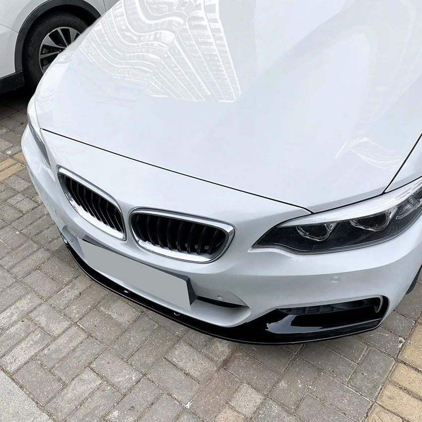 For BMW 2 Series F22 F23 M235i M240i 220i 228i 230i M-Sport 2014-2021 Car Front Bumper Lip Spoiler Splitter Diffuser ABS Tuning view 4