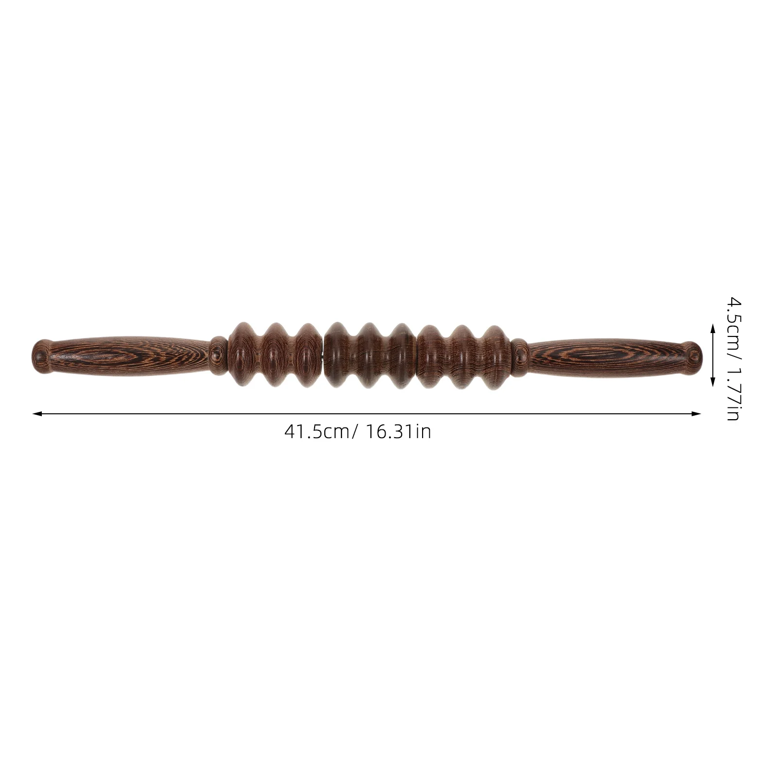 Rodillo de masaje de madera, masajeador de terapia de madera de mano para cuerpo completo, pierna, músculo, tejido profundo, rodillo de masaje