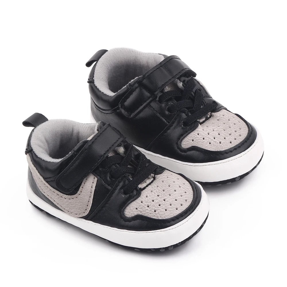 Yibubu Baby Shoes, Classic Color-Block Infant Sneakers, Soft-Sole Comfortable Newborn First Walker Toddler Shoes Baby Girl Shoes