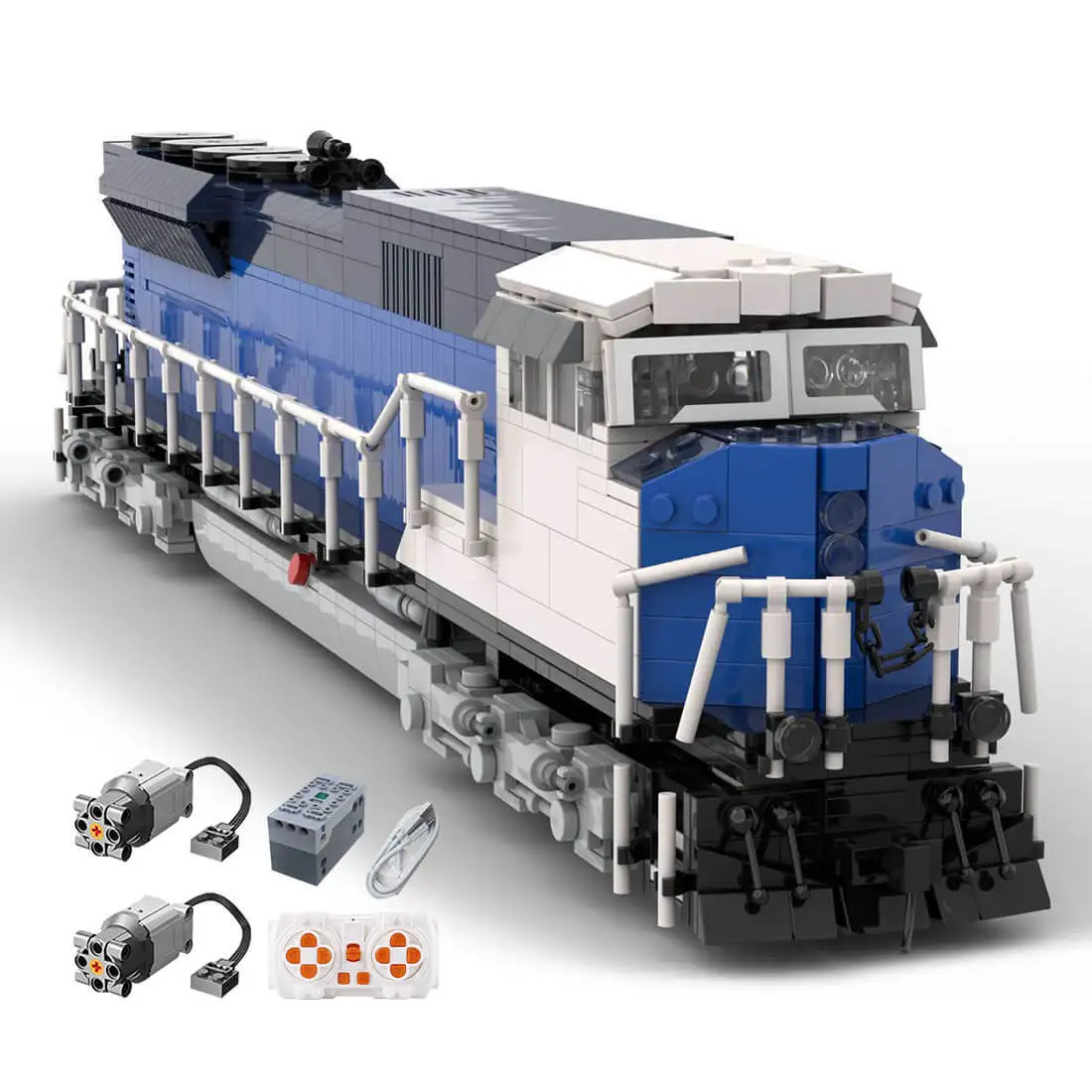 

Пользовательские MOC-125573 EMD SD90/43MAC Salt Fantasy Livery Train (2256 шт.) Игрушки в подарок