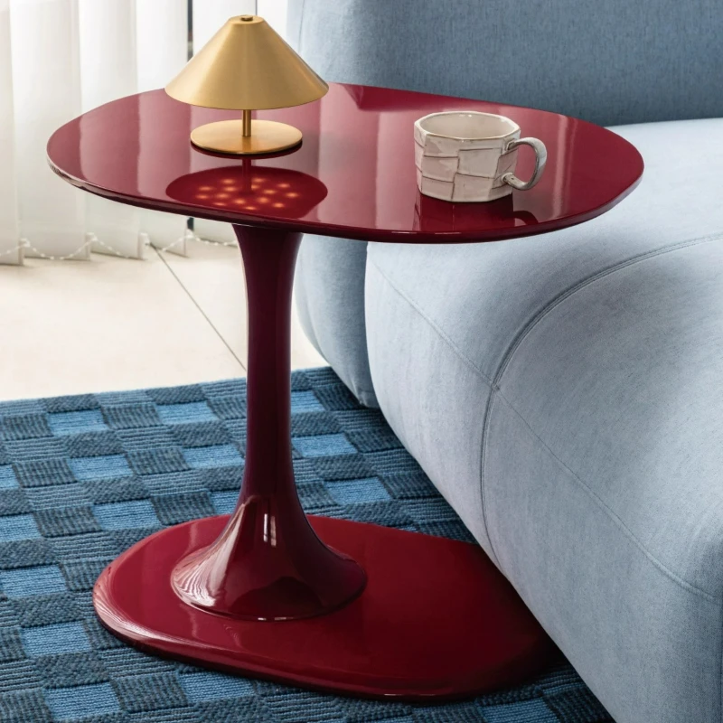 

Side few creative art round corner few living room small coffee table high sense