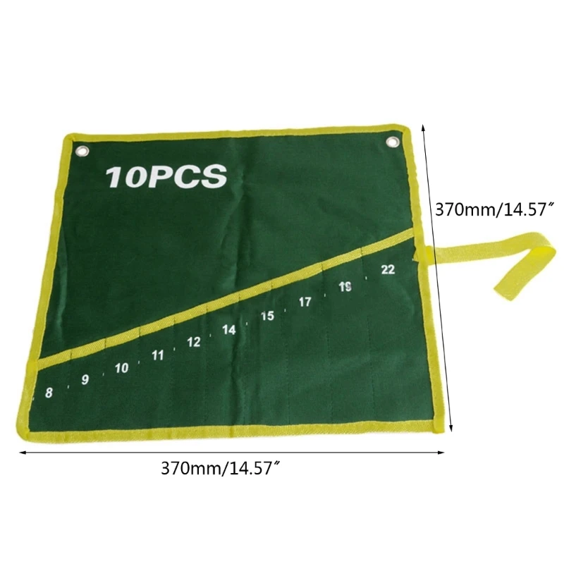 6/8/10/12/14/25 Pockets Durable Canvas Spanner Wrench Tool Roll Up Storage Bag High-level Quality
