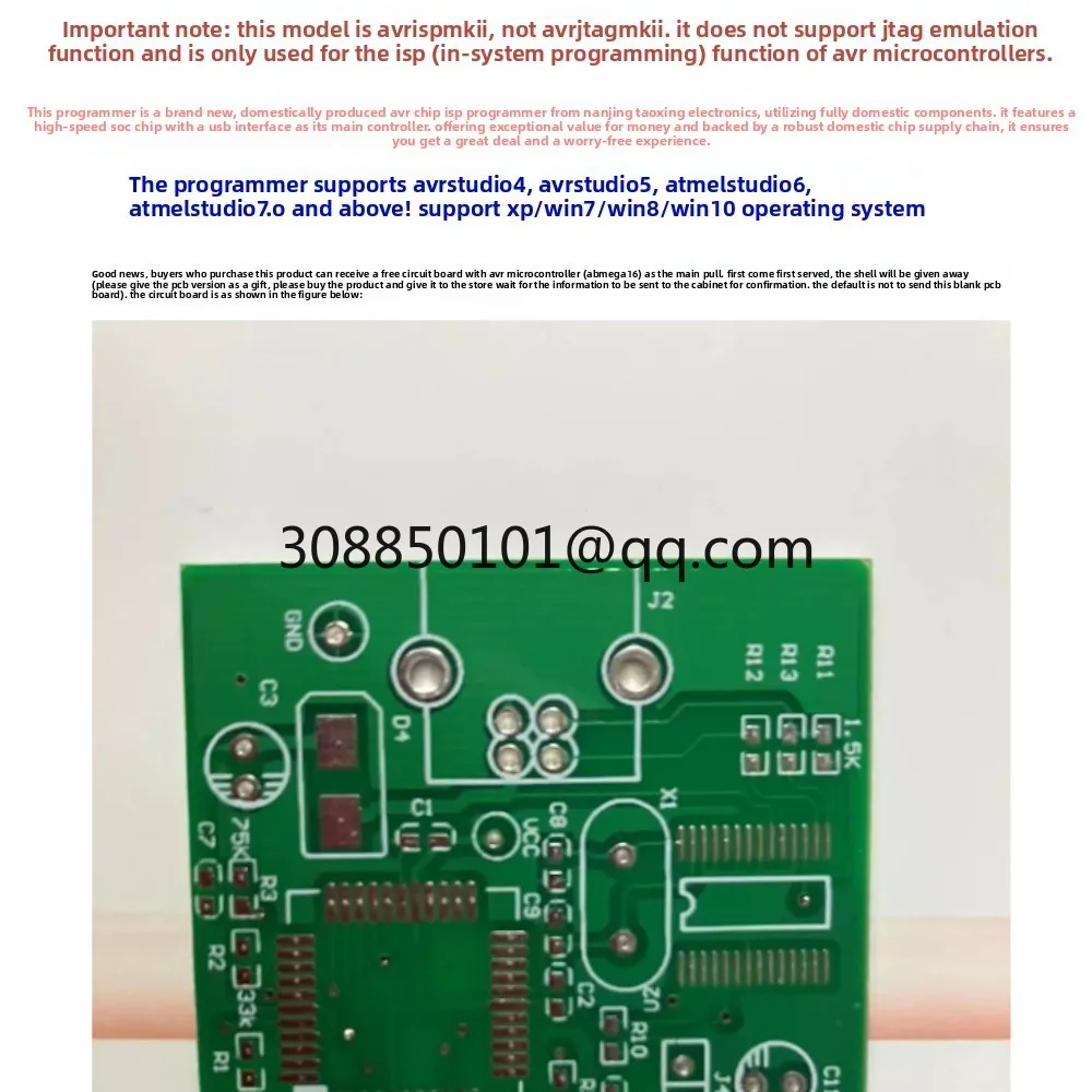 Programmer compatible with original AT AVRISPmkII mk2