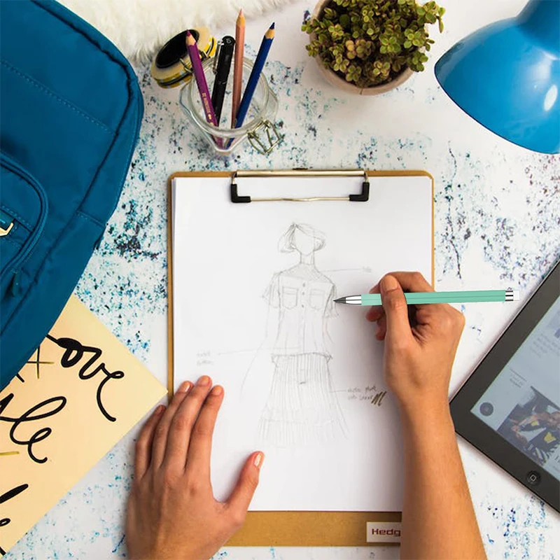 70Pcs Inkless Pencil Reusable Everlasting Pencil with Eraser Forever Pencils for Home School Office Writing Drawing