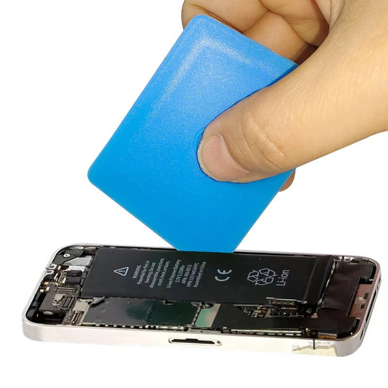 5 piezas de tarjeta de plástico para apertura de pantalla LCD, herramienta antiestática para desmontaje de batería y pantalla de teléfono 4