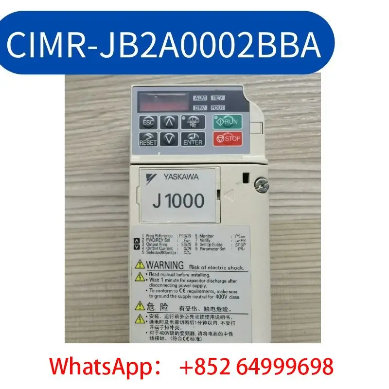 

CIMR-JB2A0002BBA inverter 220V, 0.2KW/0.4KW, second-hand Test OK