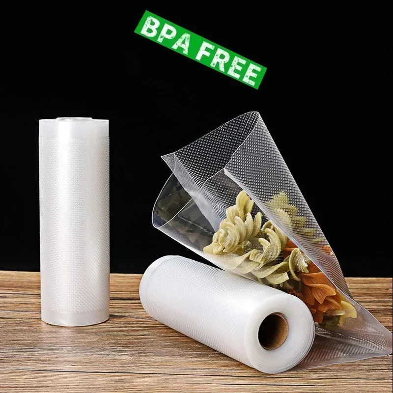 Household Vacuum Bags for Food Vacuum Sealer Food Fresh Long Keeping 12+15+20+25+30cm*500cm Rolls/Lot Bags for Vacuum Packer image 3