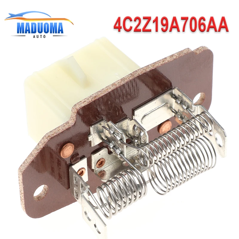 Resistor do motor do ventilador para Ford, acessórios do carro, novo, 4C2Z-19A706-AA, 4C2Z19A706AA, F6UZ19A706AA, E-150, E-250, E-350, F-250, F-350, F-350