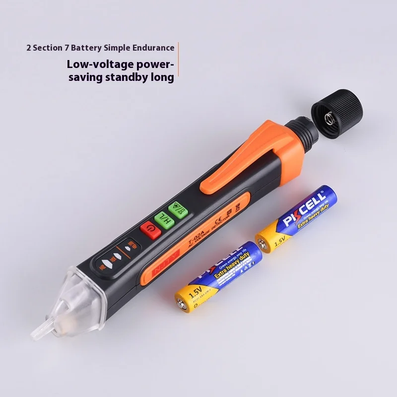 T02a Ncv Voltage Tester 12-1000v Ac Voltage Detector Pen Circuit Tester Electric Indicator Wall Tool With Flashlight Beeper