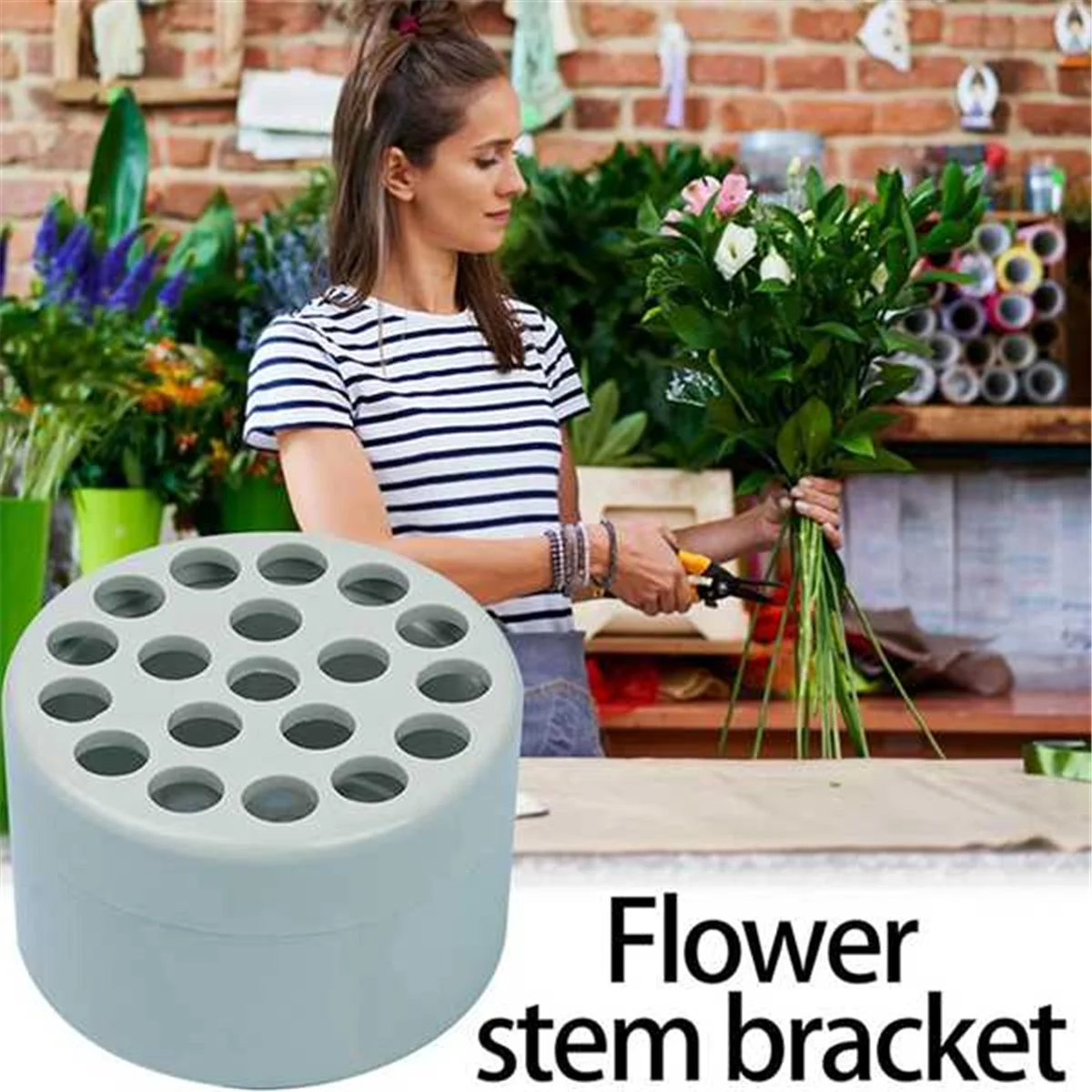 A79I 2 Stück Spirale Ikebana Stielhalter, wiederverwendbares Blumengitter für Vase, Spirale DIY Bouquet Twister Blumenarrangement Halter,B