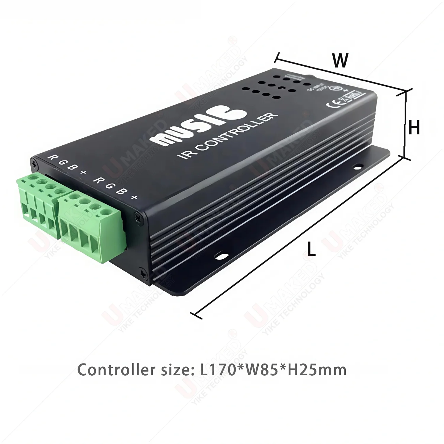 1set New LED Music Controller KTV Audio Voice Activated Dimmer with 24-Key IR Remote Control for RGB 5050 2835 Color Light Bar