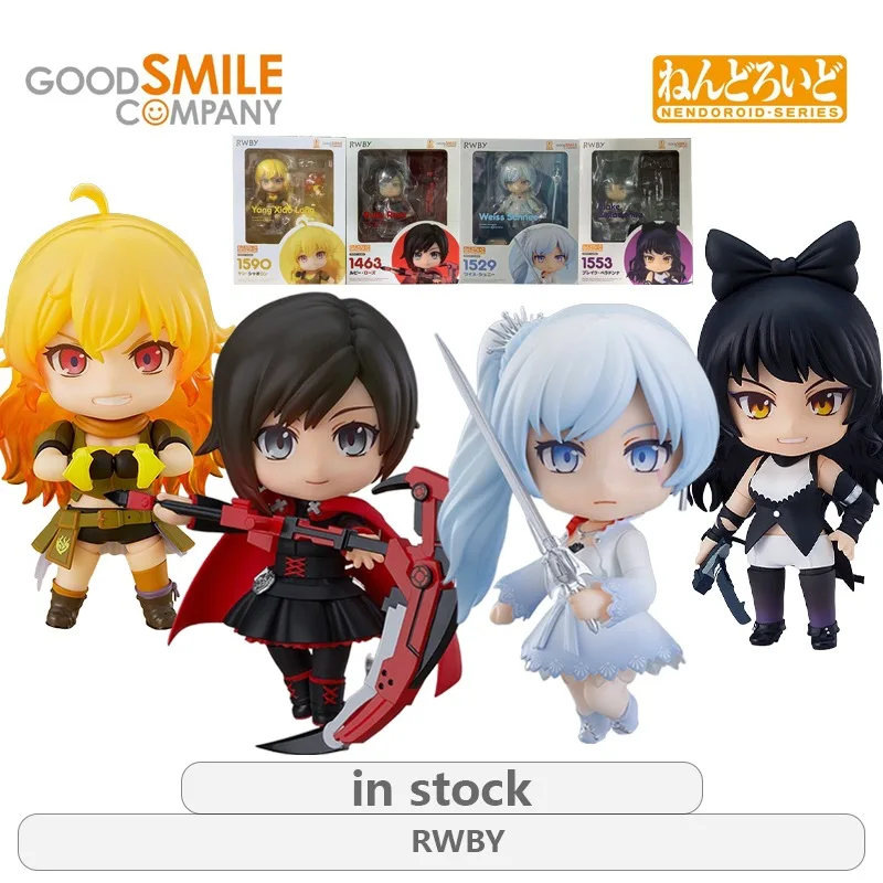 

GSC Original NENDOROID-SERIES RWBY Series 1463 Ruby Rose\1590 Yang Xiaolong Anime Action Figure Model Toys Gifts Fo Boys