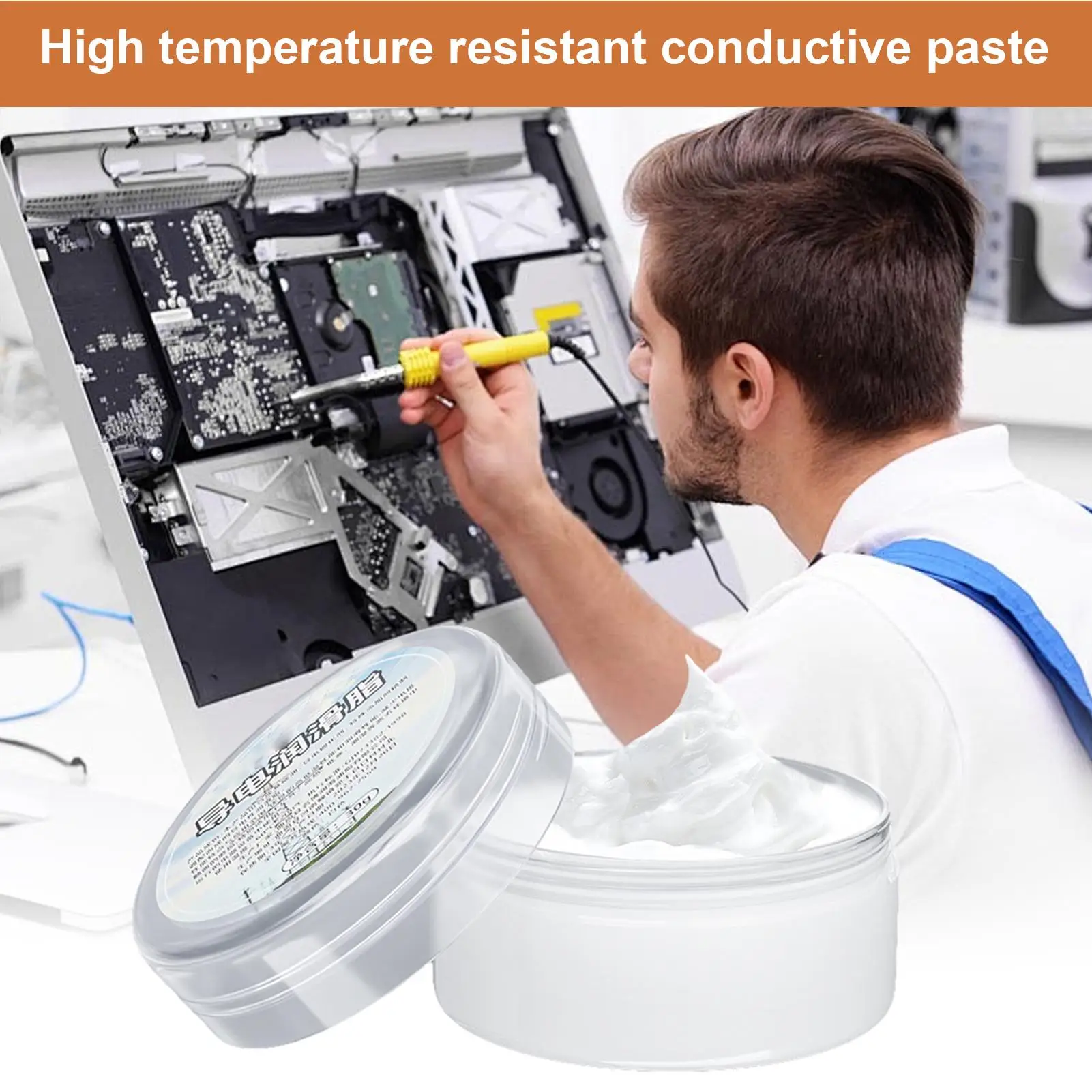Electrical Contact Grease 30g Multi-Function Grease reduce friction Equipment Repair Long-Lasting Grease for Car Electronics