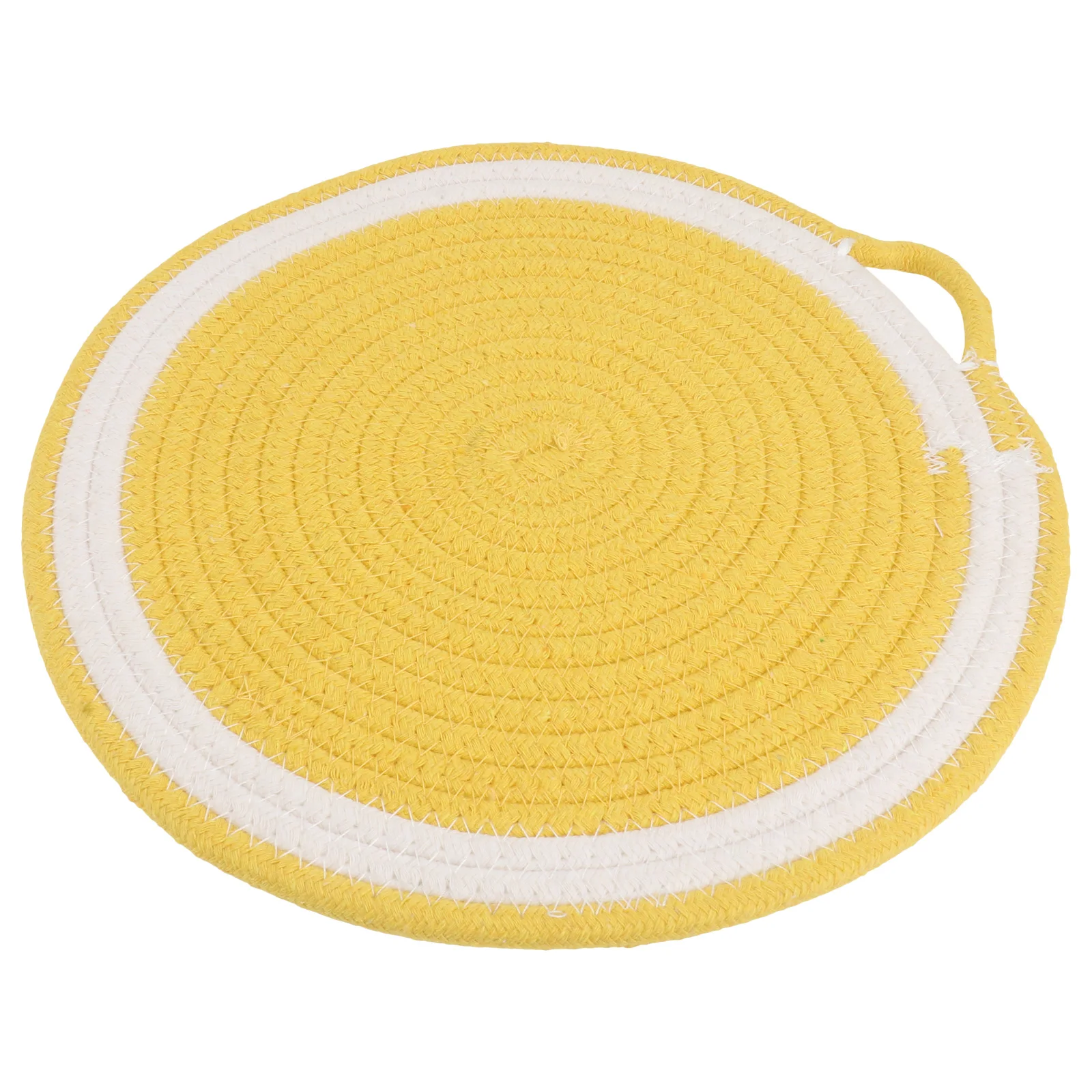 

Cotton Rope Woven Placemat Fruit Shaped Dining Table Supplies Square Protective Dish Tableware Pad