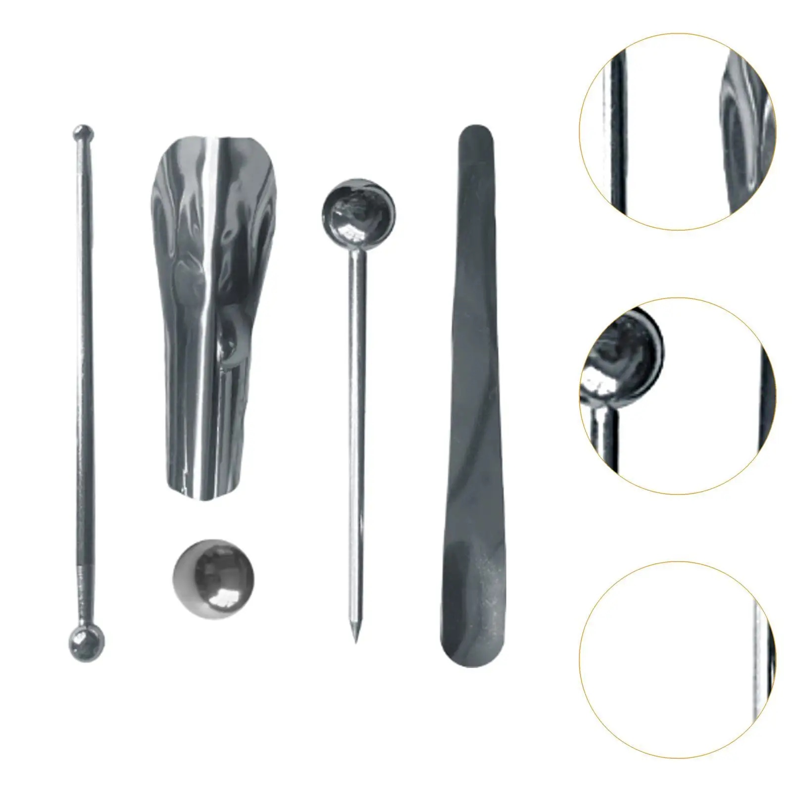 Set alat Caulking bola logam dempul ubin untuk dekorasi rumah tangga kamar mandi