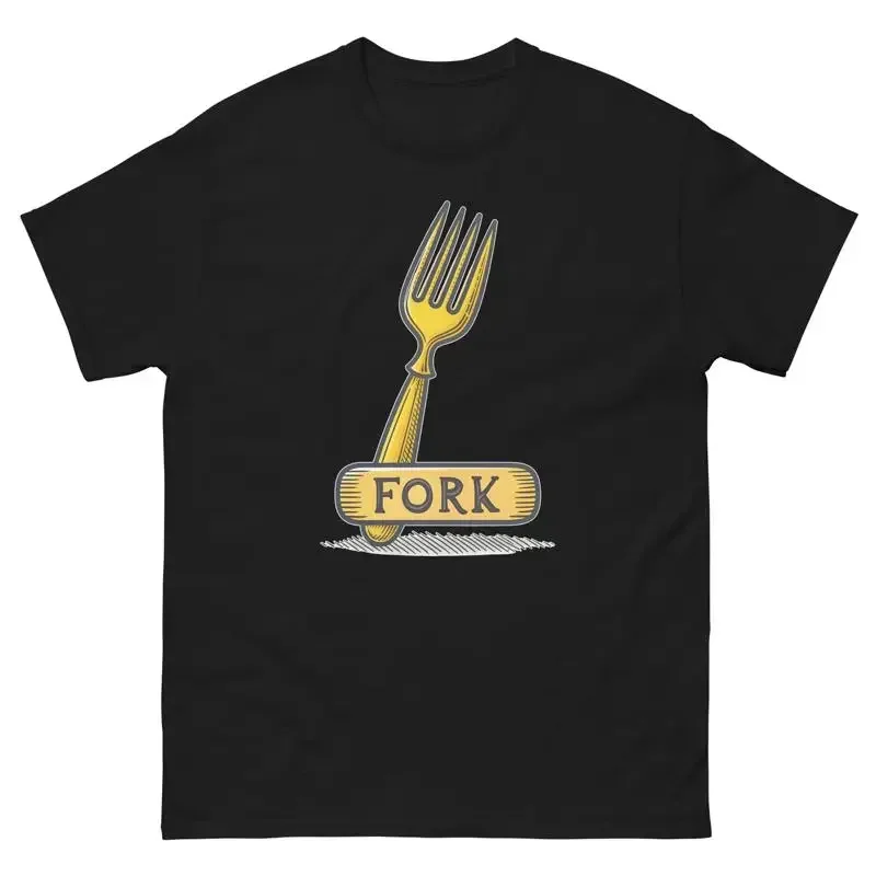Fork Kitchen Home Cooking Culinary Utensil T Shirt