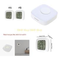 D84F Electronic Temperature Humidity Detector Gauge Mini Digital Adsorption Thermometer Hygrometer Portable