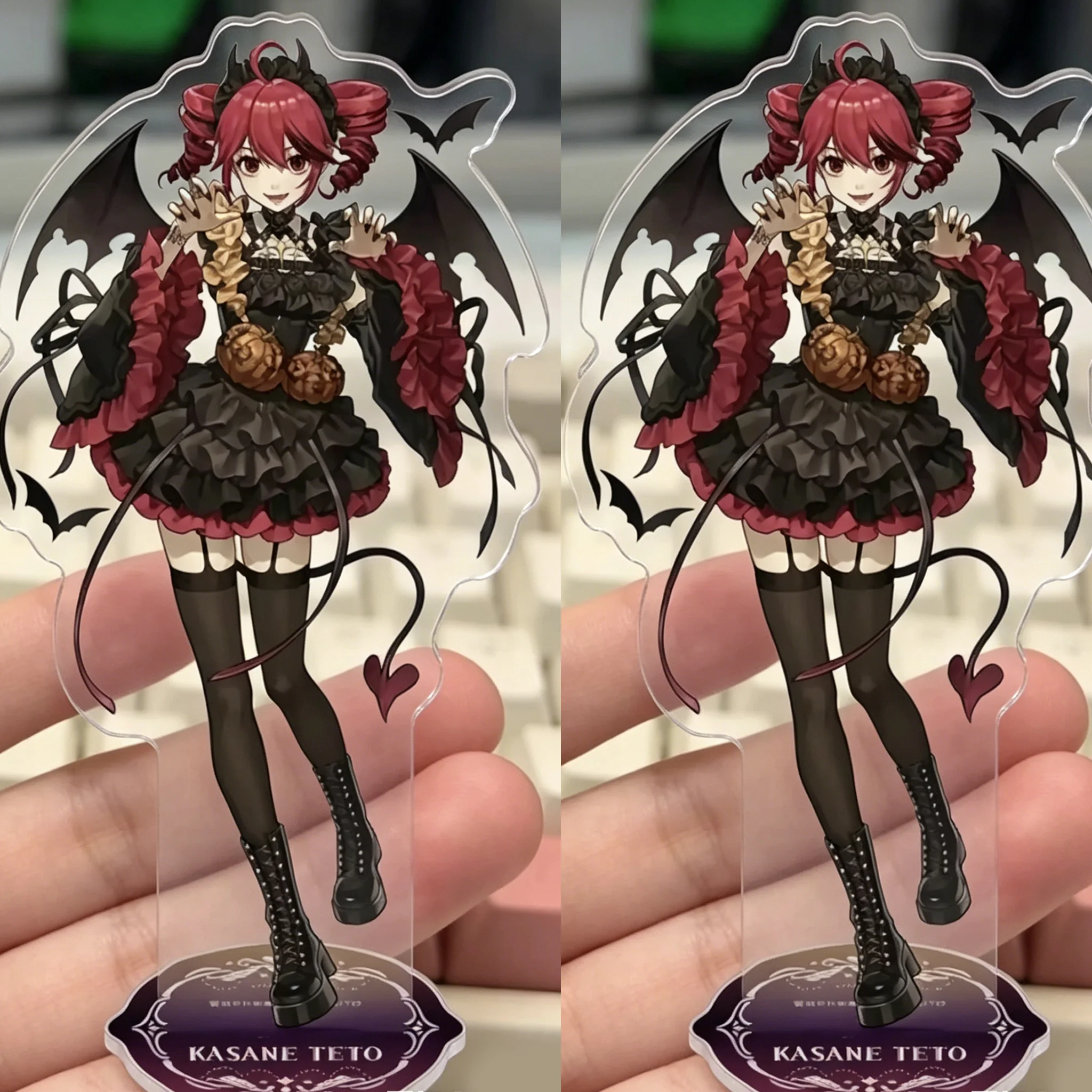 Anime Kasane Teto Acrylic Stand Figure Project Diva Anime Peripheral Cute Delicate Arrangement Room Desktop Ornament Gift