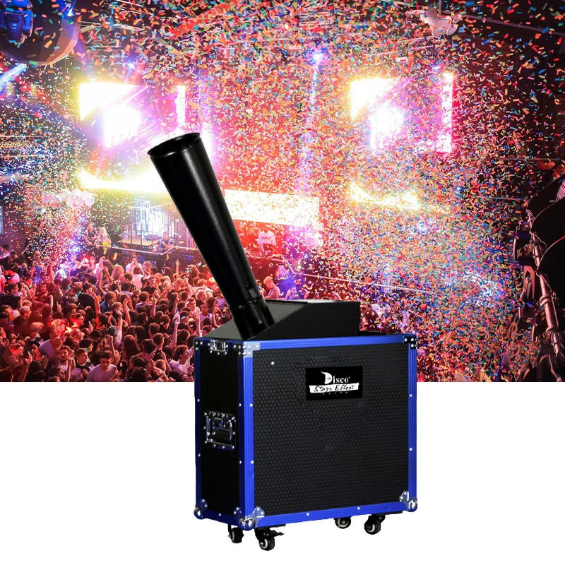 Stage Special Effect Color Paper Rainbow Confetti Machine Confetti Blaster Co2 Confetti Blower