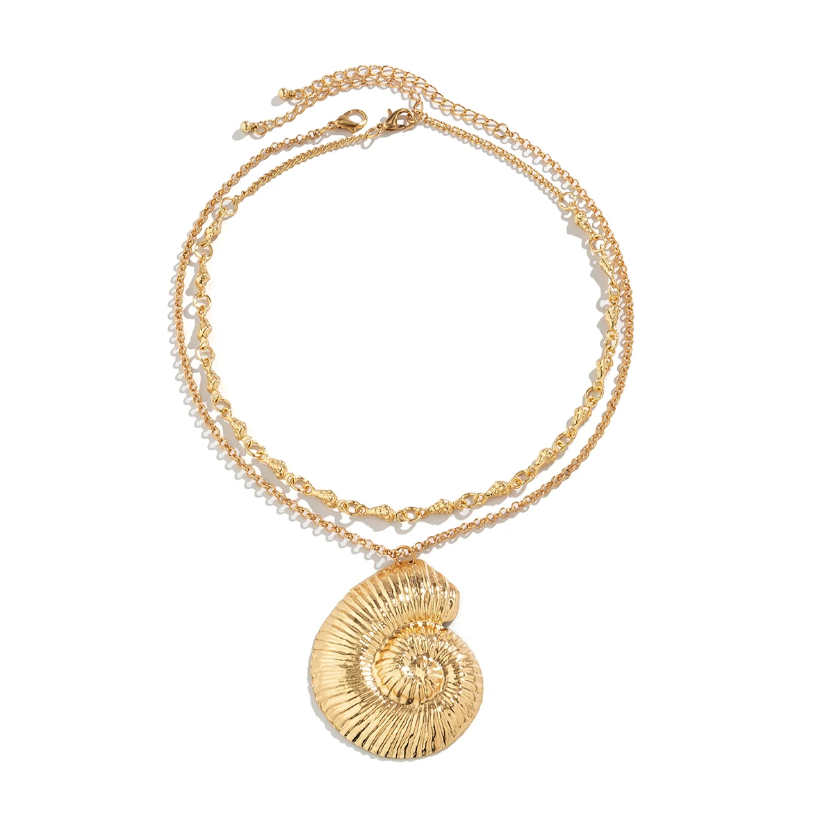 Exaggerated Big Snail Pendant Necklace for Women Trendy Hip Hop Large Accessories on the Neck 2023 Fashion Jewelry Female Gifts