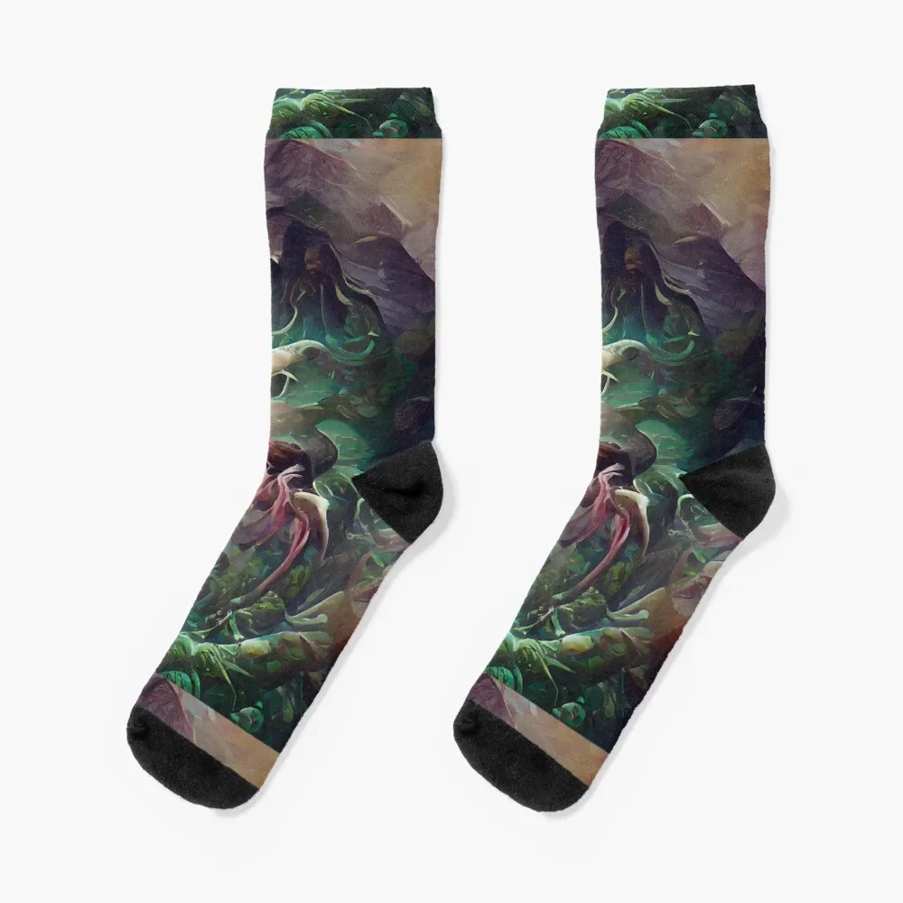 

Cthulu. Socks new in's cartoon crazy football Men's Socks Women's