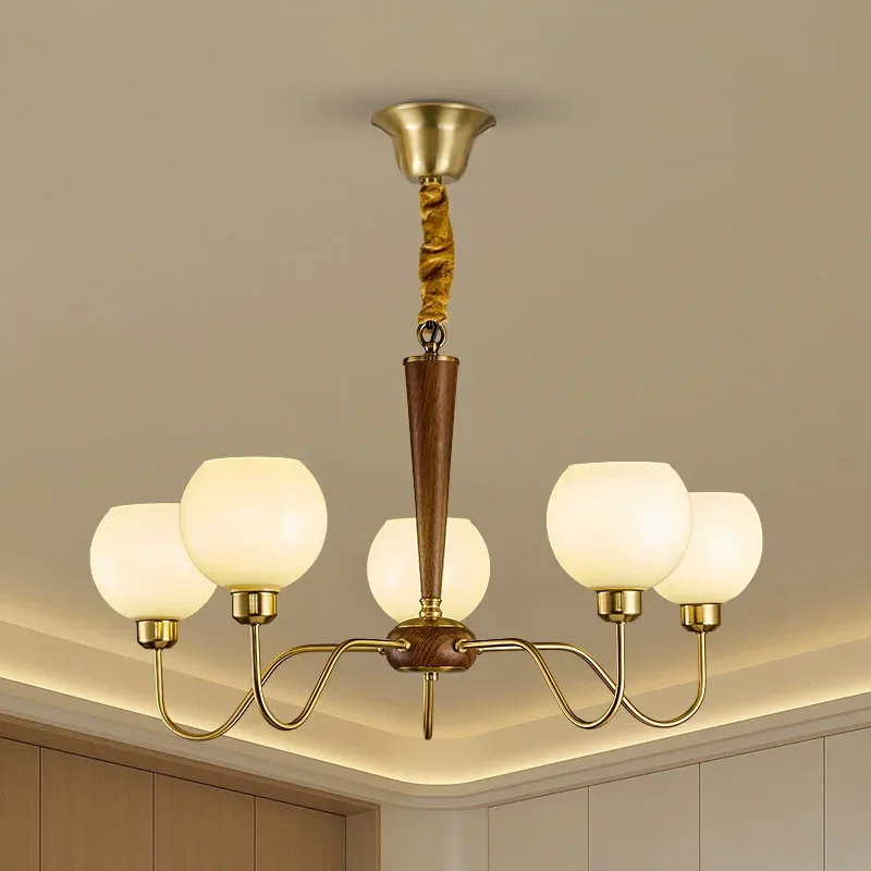 ALBERT Contemporary Pendent Lamp American Retro LED Living Room Restaurant Bedroom Study Villa Hotel Model Houses Chandelier