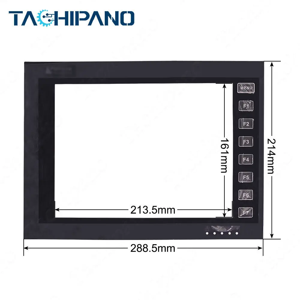 Membrane Keypad for Hitech PWS6A00T-N PWS6A00F-P with Protective Film